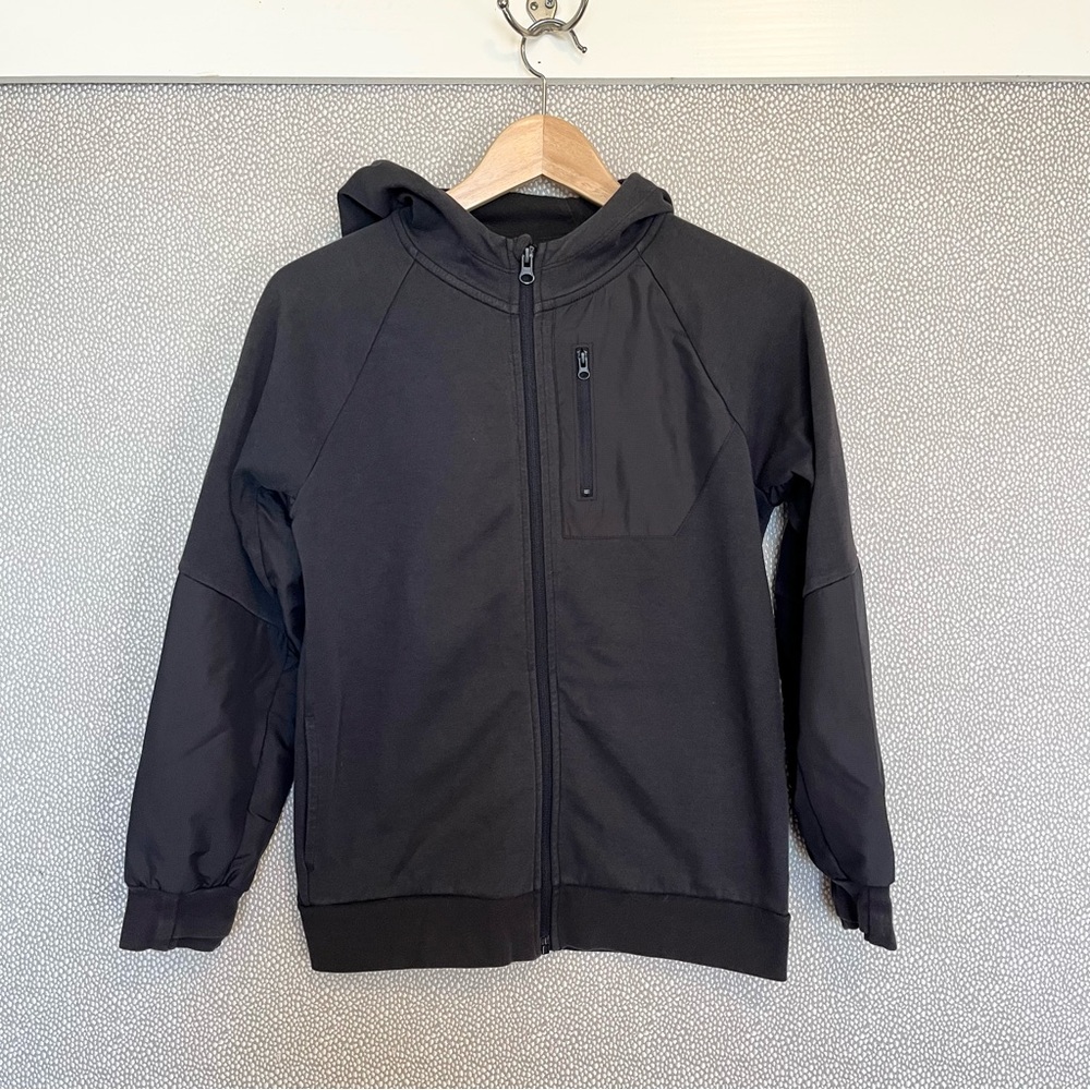 L (10-12) Athletic Works Zip-Up Hooded Sweatshirt